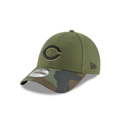 Green Cincinnati Reds Hat - New Era MLB The League 9FORTY Adjustable Caps USA8950614